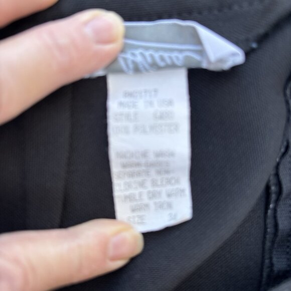 Alicia Black Made In The U.S.A. MIDI Length Size 34 Back Zip And Split Dress Up - Picture 6 of 10